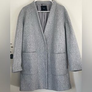 Zara grey overcoat  single button closure